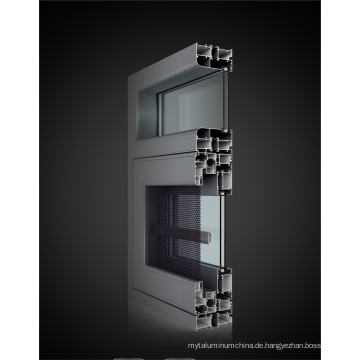 Strombeschichtung 6063-T5 Aluminiumprofile Casement Windows